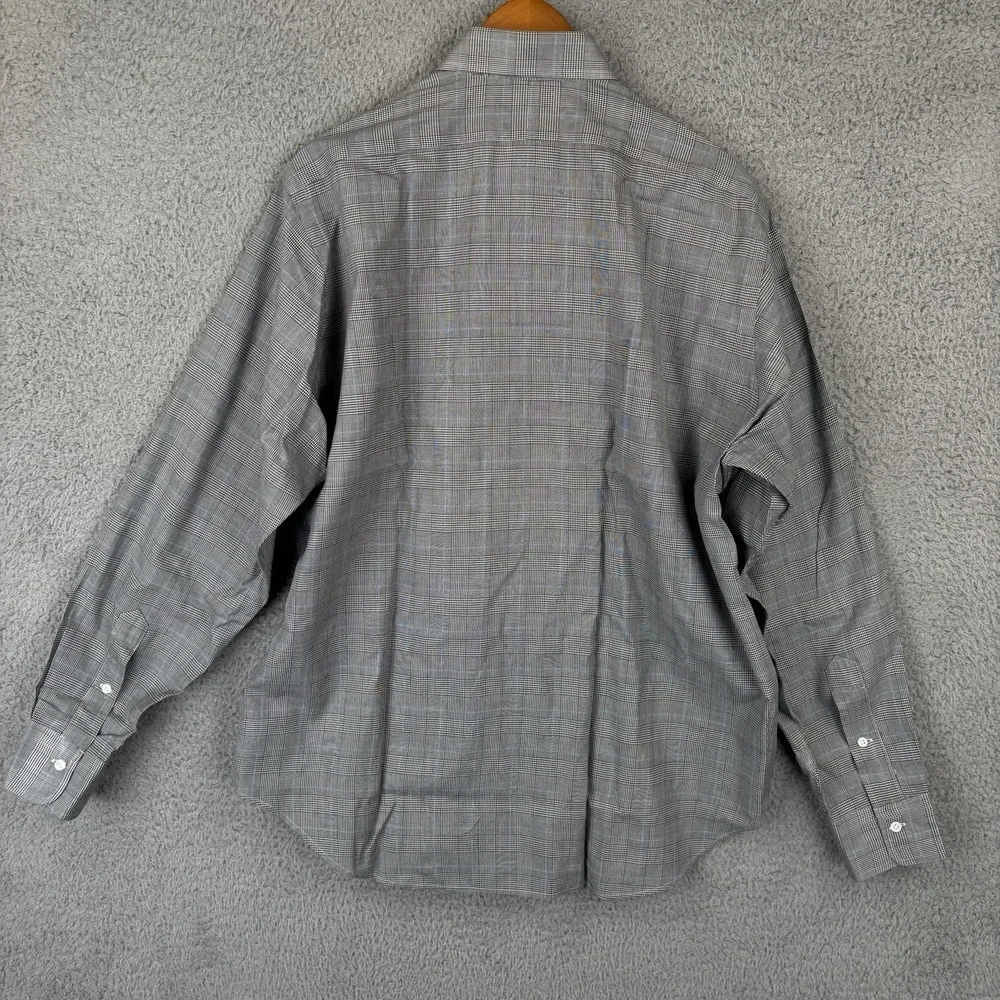 Polo Ralph Lauren Dress Shirt Mens 16/35 Glen Check Windowpane‎ Cotton Button Up